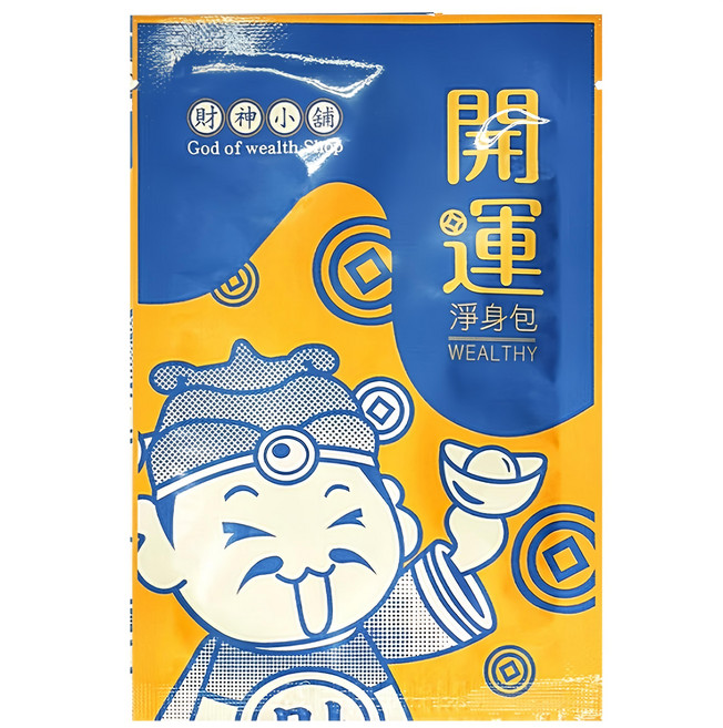 財神小舖 天然藥草淨身包 加強特製 3個, 白色, 1組