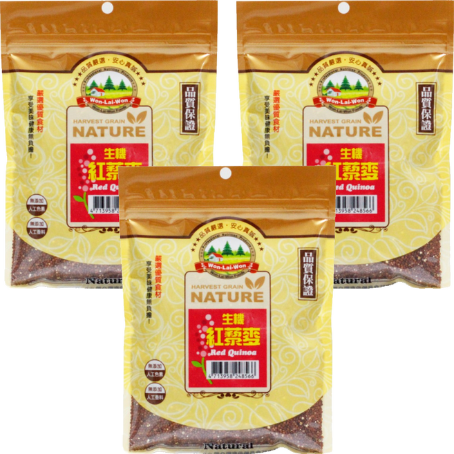 WON LAI WON 旺來旺 生機紅藜麥, 300g, 3包