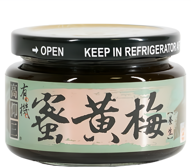 高仰三 有機蜜黃梅 嚴選高山老梅樹種 粒粒手採 蜜釀醇製 滴水不沾 保留原汁原味, 200g, 1罐