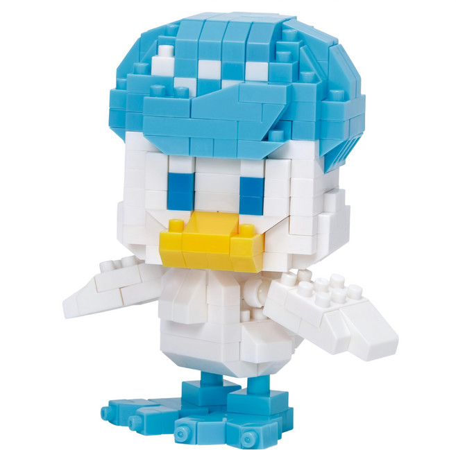 nanoblock 河田積木 KWD 積木 NBPM R03 潤水鴨 RS 160, 白色 + 藍色, 1個