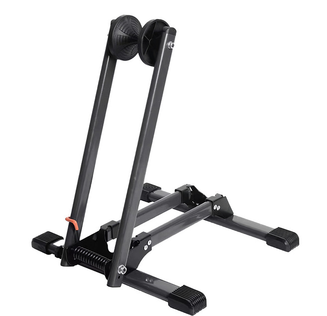 DIBOTE 迪伯特 自行車折疊式 L型停車架 插入式立車架駐車架 2.4kg, 黑色, 1個