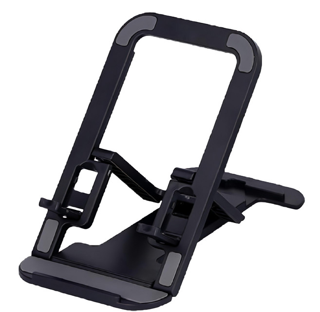 FANCY LIFE 桌面薄型手機支架, 黑色, 1個