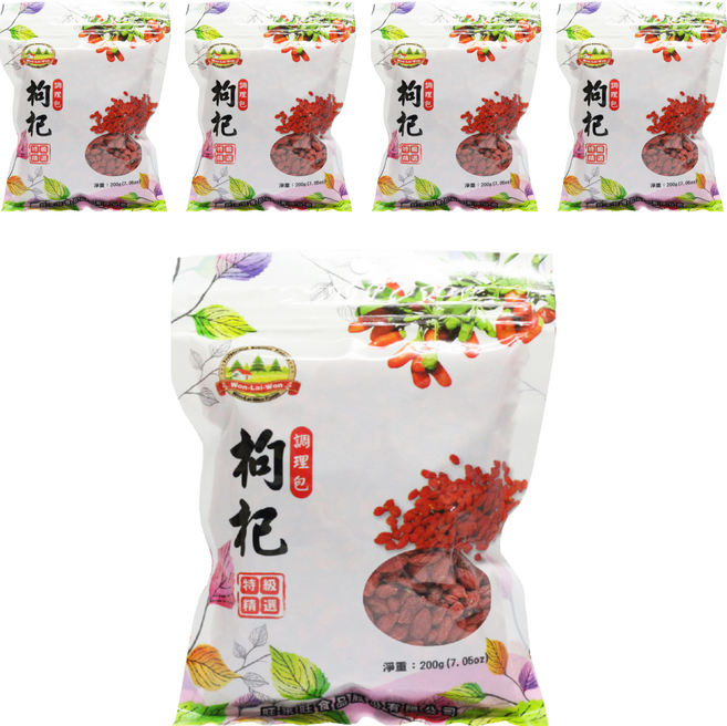WON LAI WON 旺來旺 調理用枸杞, 200g, 1入, 5包