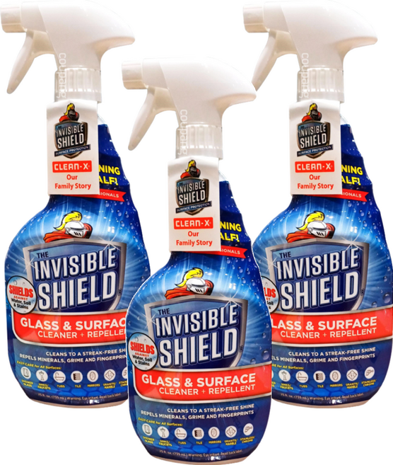 INVISIBLE SHIELD 奈米撥水亮光清潔劑 玻璃 陶瓷表面適用, 25oz, 3瓶