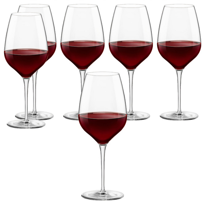 Bormioli Rocco InAlto TRE 強化無鉛水晶酒杯, 430ml, 6個