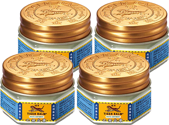 TIGER BALM 虎標 萬金油 白 10g, 4罐
