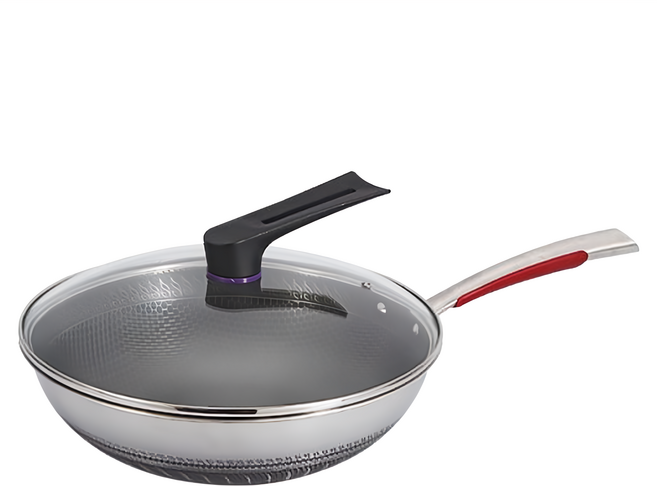 KNF 康尼菲 316不鏽鋼雙面蜂窩炒鍋 34cm, 1個