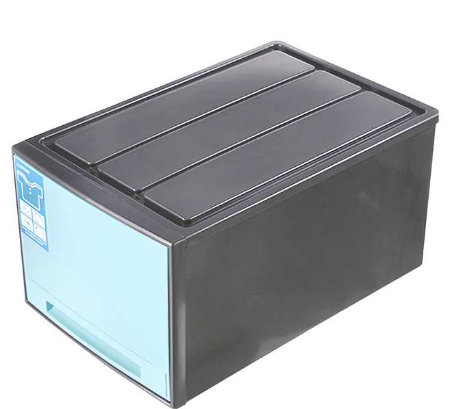 KEYWAY 聯府 馬卡龍抽屜整理箱, 黑色, 2個