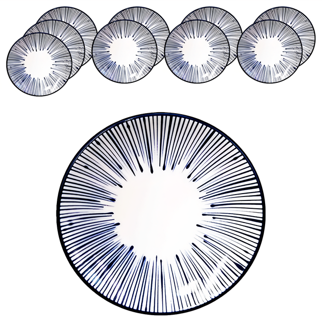 TATUNG 大同磁器 圓皿-梅花露(型號149), 梅花露, 10個