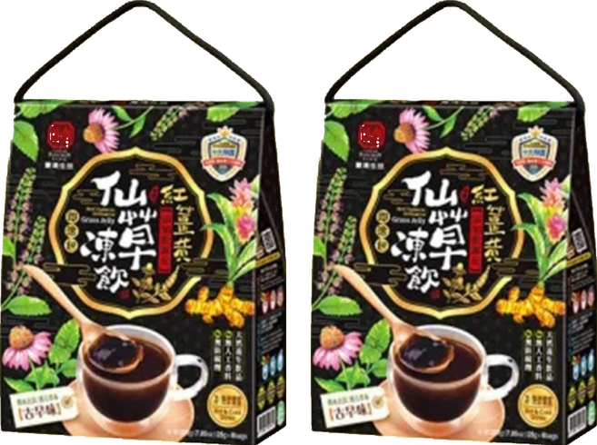 豐滿生技 紅薑黃 仙草凍飲, 25g, 16包