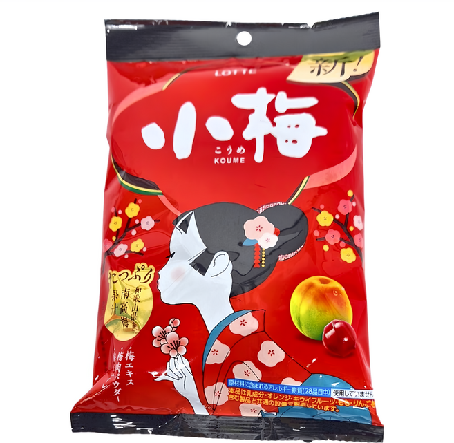 LOTTE 樂天 小梅 梅子風味糖, 56.7g, 1袋