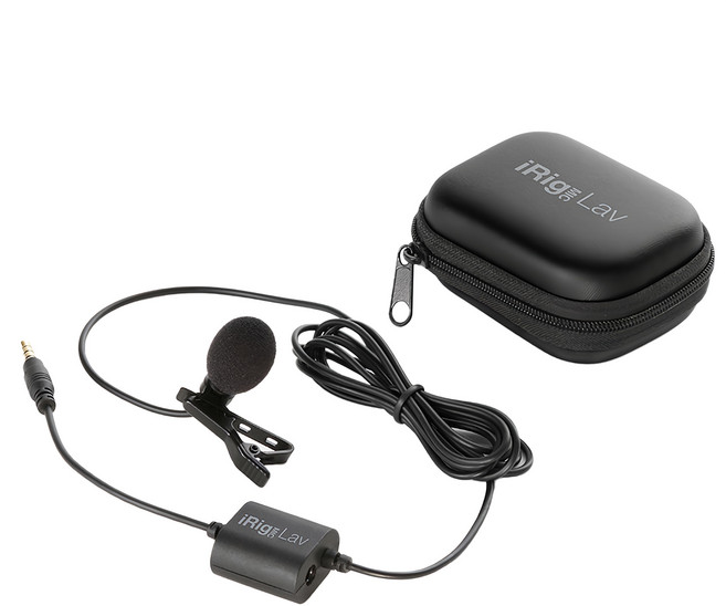 IK MULTIMEDIA iRig Mic Lav 領夾式麥克風 附可卸除式防風罩, 單一商品, 黑色
