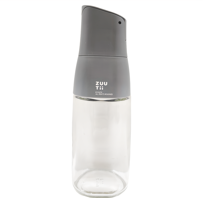 ZUUTii 自動開蓋油醋瓶 500ml 玻璃食品級矽膠ABS材質, 1個