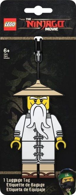 LEGO 樂高 Bag tag 忍者電影 胡伽瑪當大師 行李吊牌