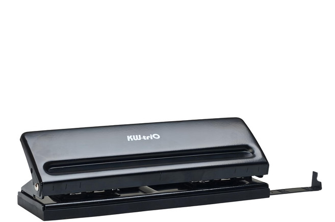 KW-triO 堡勝企業 六孔打孔機 金屬結構 堅固耐用 間距可調節, 黑色, 1個