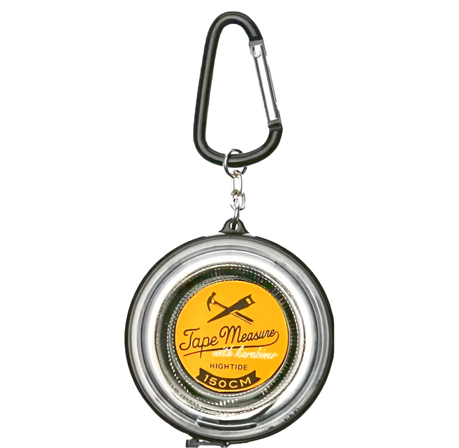 HIGHTIDE 戶外鑰匙圈捲尺帶登山扣鑰匙扣, 1.5m, 1個
