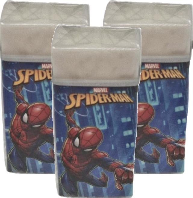 MARVEL 漫威 SPIDER-MAN 蜘蛛人 製圖橡擦 塑膠, 人在左邊, 36個