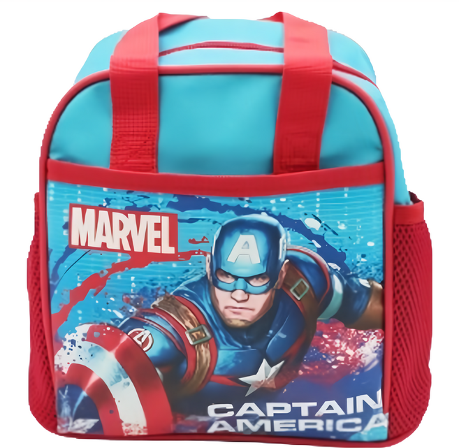 MARVEL 漫威 CAPTAIN AMERICA 美國隊長單層便當袋 CA7A31-11, 深藍 + 紅, 1個