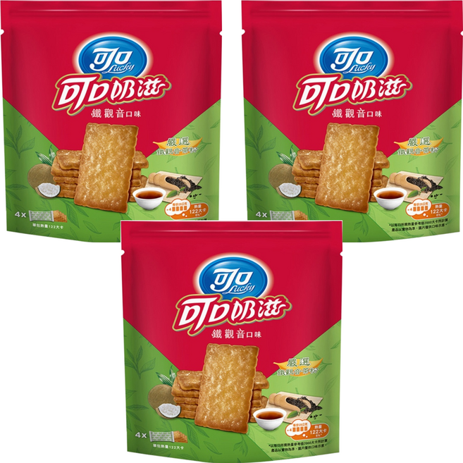 可口 可口奶滋 鐵觀音口味, 100g, 3袋