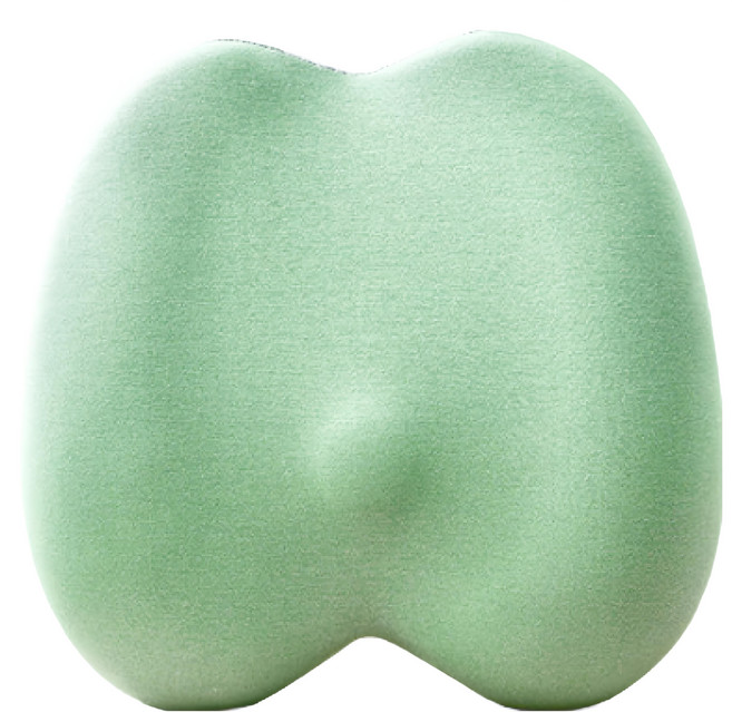 HONDONI 新款5D護腰靠墊/記憶靠墊/居家背墊/汽車舒壓腰靠墊 M9-GN, 森林綠