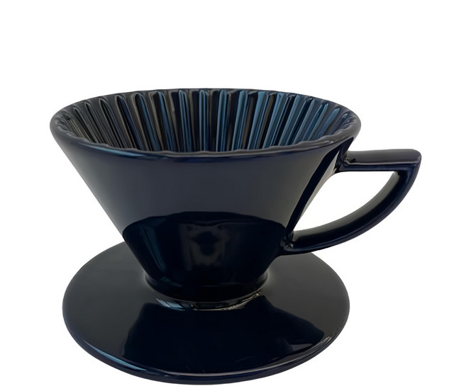Pearl Horse 寶馬 錐形陶瓷濾杯 藍色, 1個