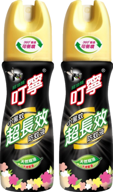 叮寧 小黑蚊超長效防蚊液, 2瓶, 90ml