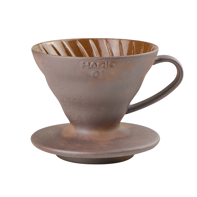 HARIO 好璃奧 V60老岩泥01濾杯, 1~2杯, 1個, VDCR-01-BR