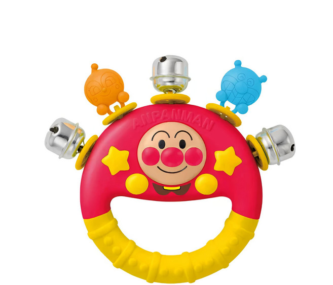 日本 PiNOCCHiO ANPANMAN 麵包超人 天才寶貝手搖鈴, 1個