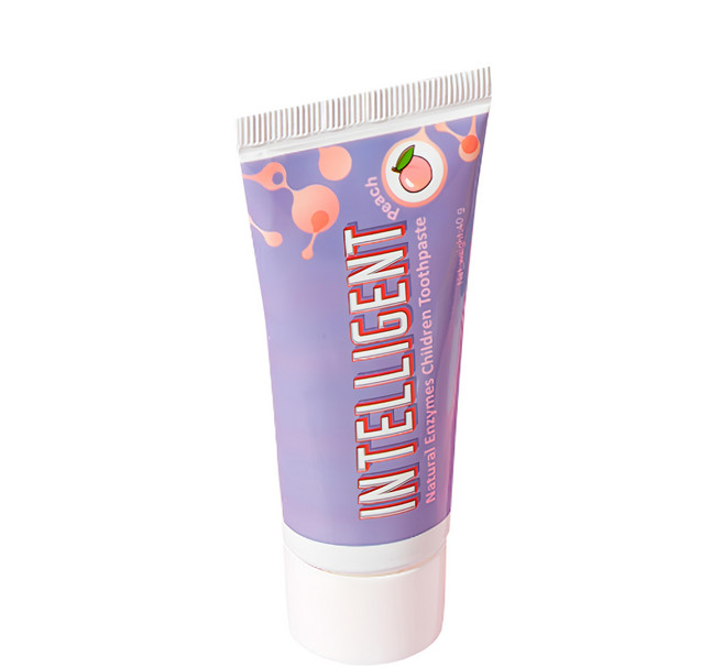 INTELLIGENT 因特力淨 兒童酵素牙膏 水蜜桃, 1條, 40g