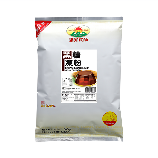 FAIRSEN 惠昇食品 黑糖果凍粉, 1kg, 1包