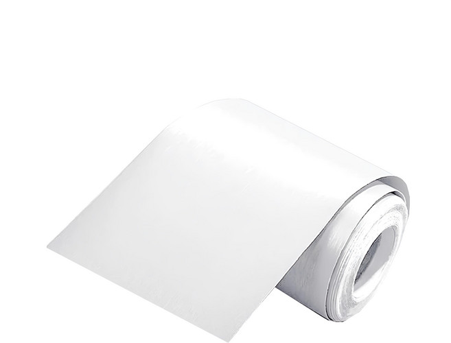 WA. WALL ART iINDOORS木紋踢腳線 立體壓紋 腰帶腰線貼 踢腳板 防水 自黏PVC 金屬 髮絲紋, S款 白色