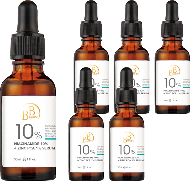 BB AMINO 科研 10%煙醯胺 + 1%鋅調理精華, 30ml, 6瓶