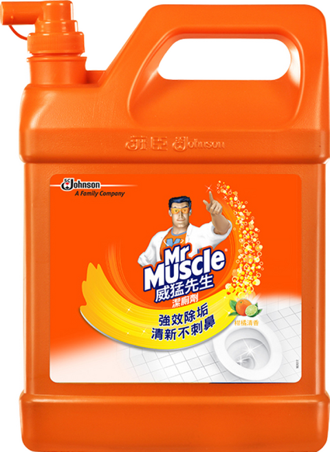 Mr Muscle 威猛先生 潔廁劑加崙桶 柑橘清香, 3.785L, 1桶