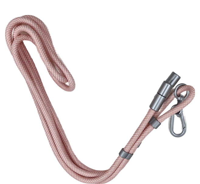 grantclassic Velvet Strap 繩來運轉 Pro 60W手機充電掛繩 USB-C to USB-C, 160cm, 粉紅色, 1條