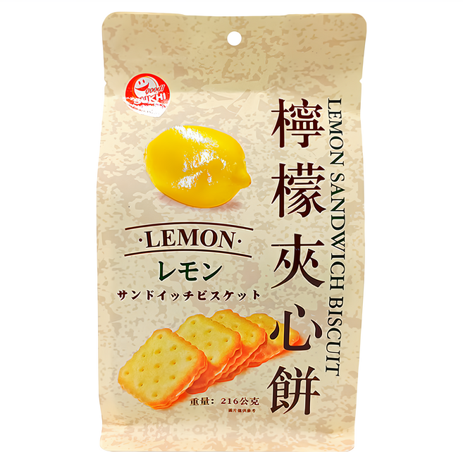 SUKHI 新世紀檸檬夾心餅, 216g, 1包