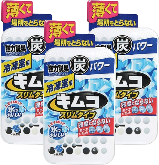 KOBAYASHI 小林製藥 冷凍庫專用活性碳除臭劑, 26g, 3個