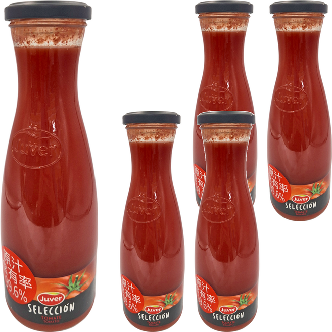 Juver 茱兒 西班牙茱兒蕃茄汁, 850ml, 5瓶