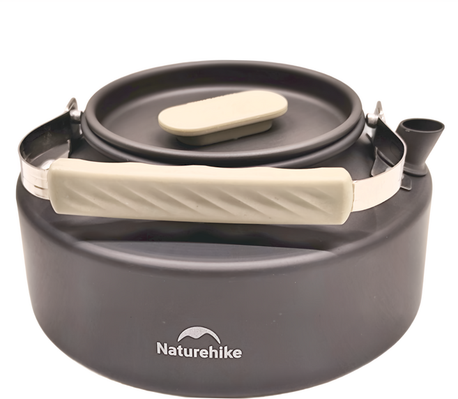 Naturehike 挪客 野行鋁合金鍋 水壺 800ml, 咖色 + 米色, 1個