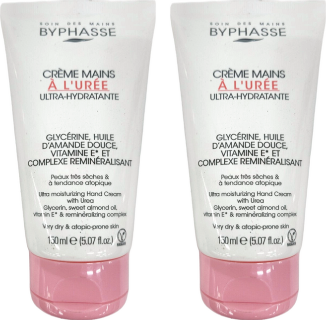 BYPHASSE 蓓昂斯 甜杏高效修護美手霜, 150ml, 2條