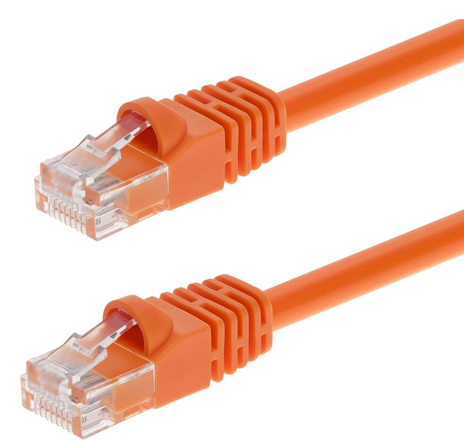 POLYWELL 寶利威爾 CAT6 高速網路線 RJ45 福祿克認證 PW15-W58-F050, 橘色, 1條, 5m