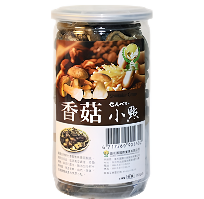 Global Garden 盛花園 香菇脆片小點, 150g, 1罐