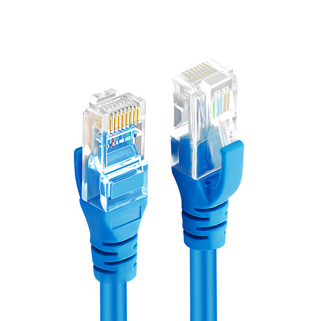 UniSync Cat6 超高速乙太網路傳輸線 32AWG線徑 1000Mbps, 2m, 藍色, 2條
