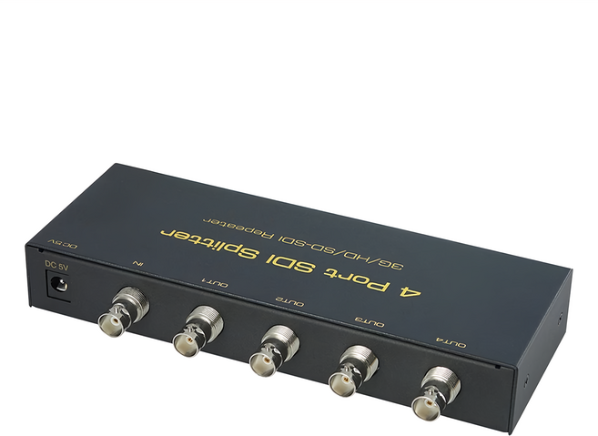 DigiSun 得揚 一進四出訊號分配器 SD314 SDI 影像同步輸出 多螢幕顯示, 1個