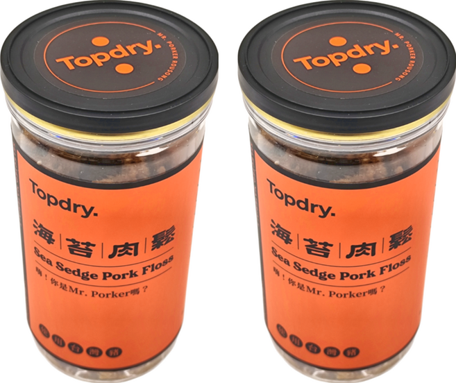 TOPDRY 頂級乾燥 海苔肉鬆, 190g, 2罐