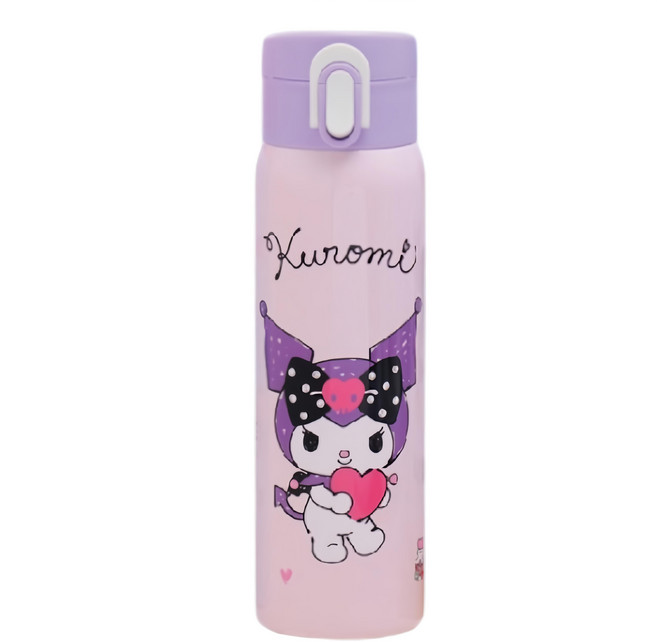 KUROMI 酷洛米 輕量保溫瓶, 酷洛米 粉色 + 紫色, 500ml, 1個