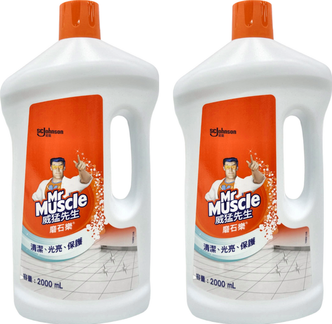 Mr Muscle 威猛先生 愛地潔磨石樂, 2L, 2桶
