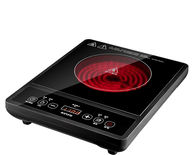 Kinyo 萬用不挑鍋電陶爐 一口 360 x 280 x 65mm 1.9kg, ECH-6620, 普通型