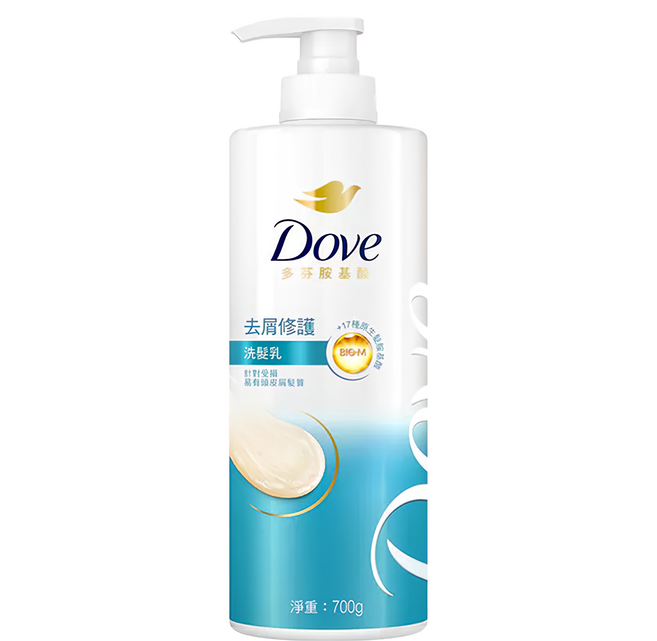 Dove 多芬 去屑修護洗髮乳, 700g, 1瓶