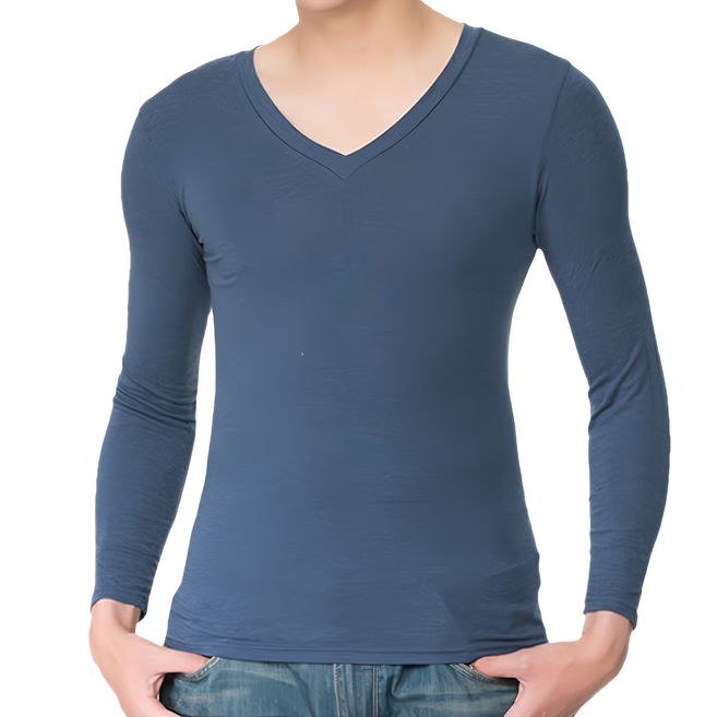 Free King 富立金 男款 極速V領發熱衣 台灣製造