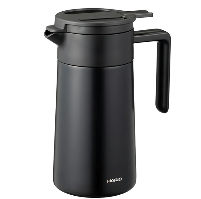 HARIO 好璃奧 真空雙層保溫瓶, 黑色, 600ml, 1個